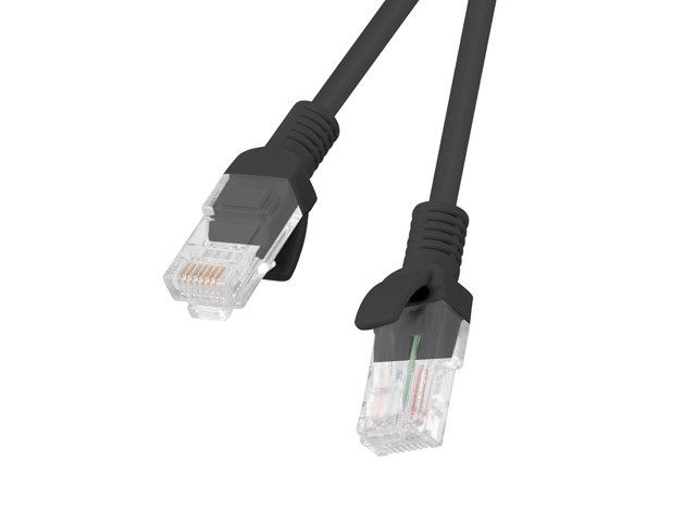Lanberg PCU5-10CC-0500-BK networking cable Black 5 m Cat5e U/UTP (UTP)