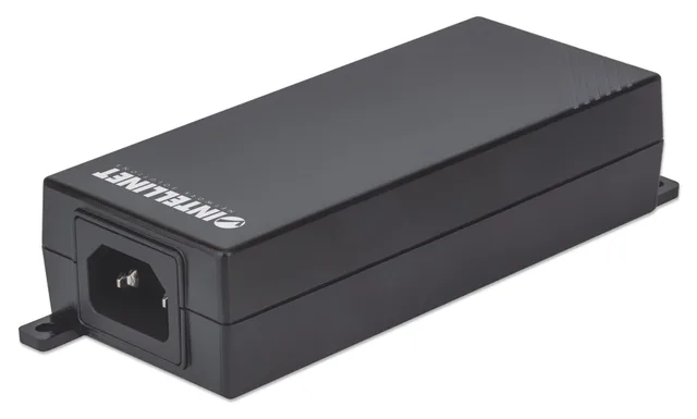 Intellinet Gigabit High-Power PoE+ Injector,1 x 30 W Port, IEEE 802.3at/af Compliant, Plastic Housing