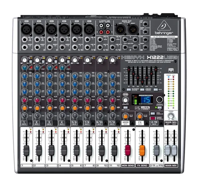 Behringer X1222USB Audio Mixer 4 Channels