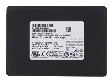 Samsung PM893 240 GB 2.5" Serial ATA III V-NAND TLC
