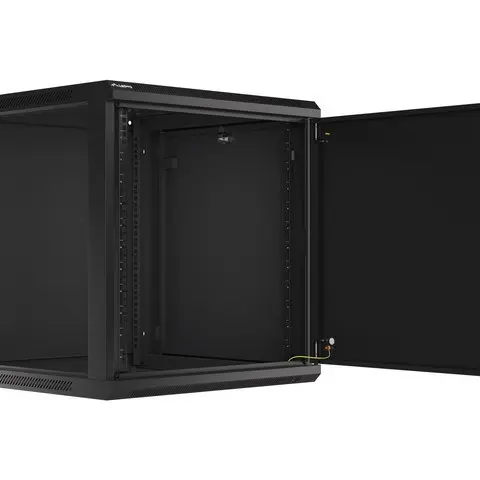 Lanberg WF01-6612-00B rack cabinet 12U Wall mounted rack Black