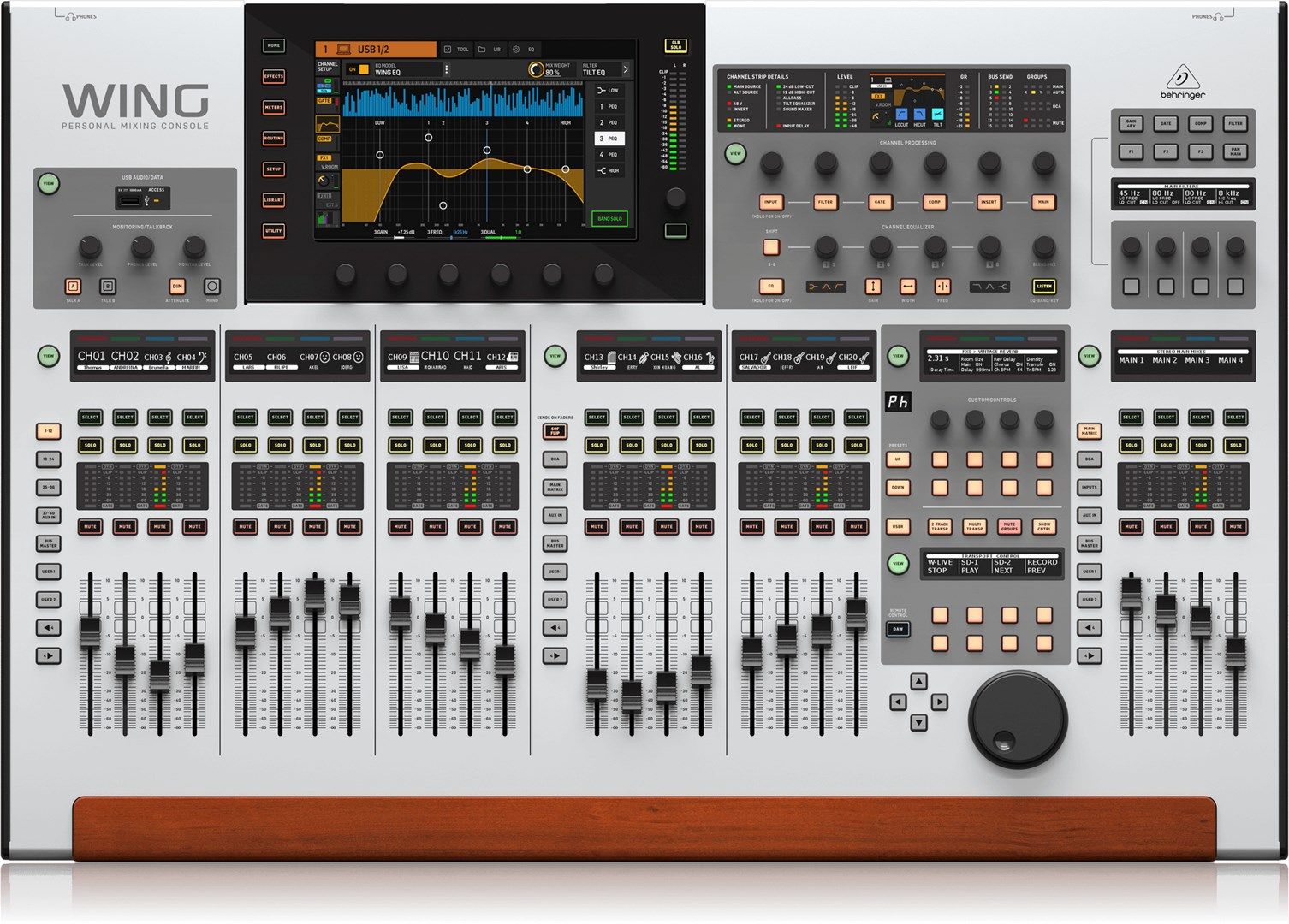 Behringer WING Audio Mixer 48 Channels 10 - 20000 Hz Silver