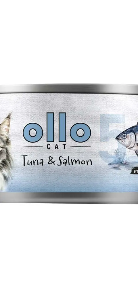 OLLO Cat Nr 11 Tuna Salmon In Broth - Wet Cat Food - 70g