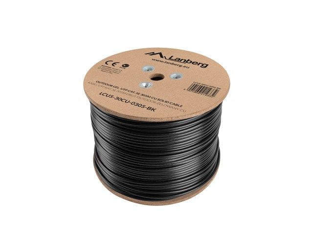 Lanberg LCU5-30CU-0305-BK networking cable Black 305 m Cat5e U/UTP (UTP)