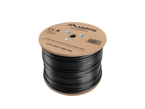 Lanberg LCU5-30CU-0305-BK networking cable Black 305 m Cat5e U/UTP (UTP)