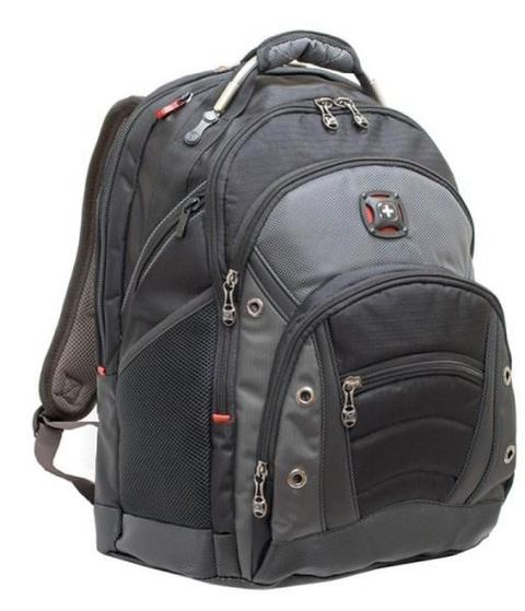 WENGER Synergy Notebook Rucksack Fuer 35.8 Bis 39.6cm 14.1 Bis 15.6Zoll Tablet. Laptop Black Grey