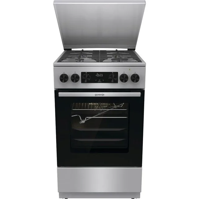 Gorenje GKS5C71XF Freestanding Cooker With Oven Silver