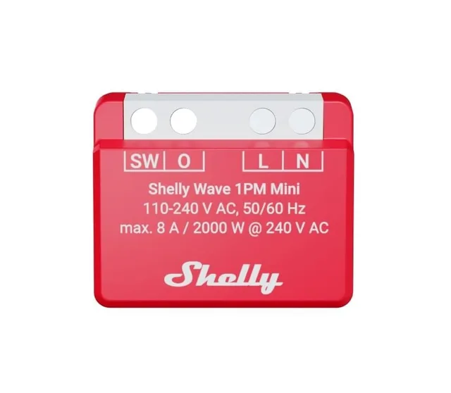 Shelly Flush Mount Wave 1PM Mini LR Z-Wave