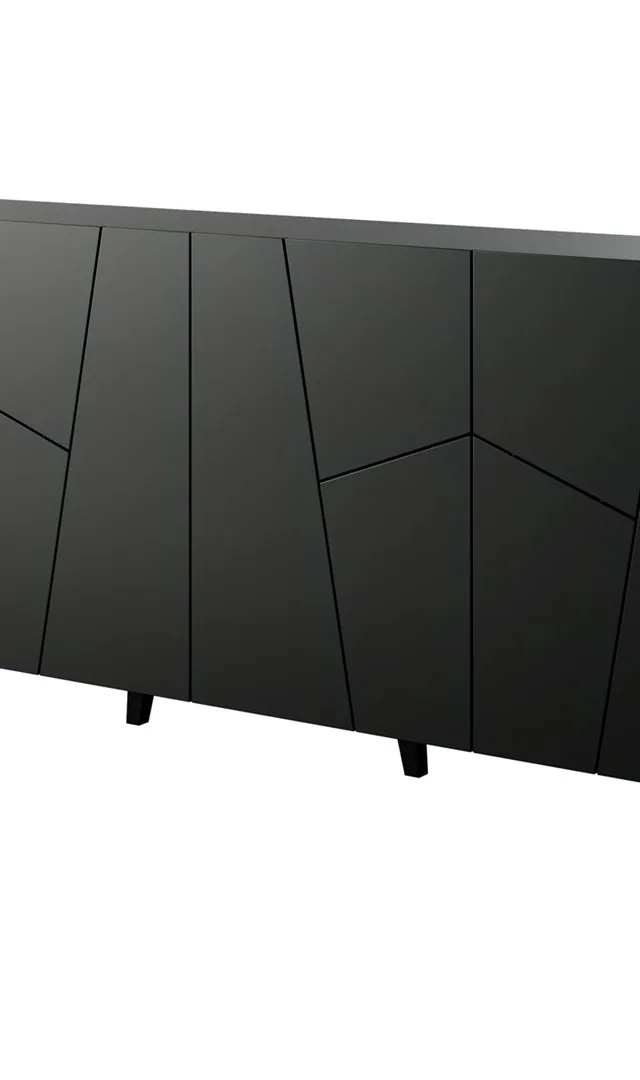 ETNA Chest Of Drawers 200x42x82 Black Matt