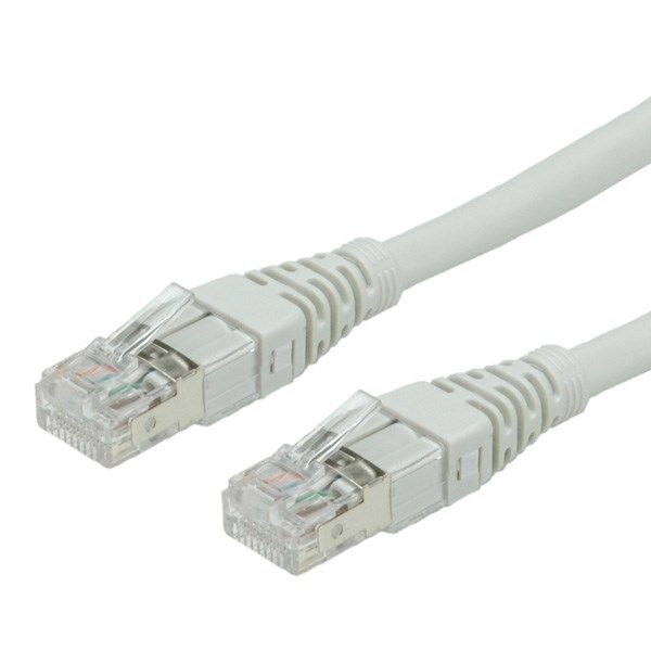 ROLINE S/FTP Patch Cord Cat.6a Component Level LSOH Grey 1m