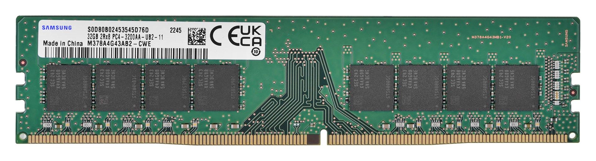 Samsung M378A4G43AB2-CWE memory module 32 GB 1 x 32 GB DDR4 288-pin DIMM