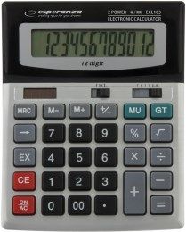Esperanza ECL103 Calculator Desktop Basic Black Grey