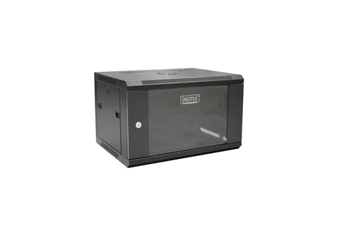 Digitus DN-W19 06U/450/B rack cabinet 6U Wall mounted rack Black