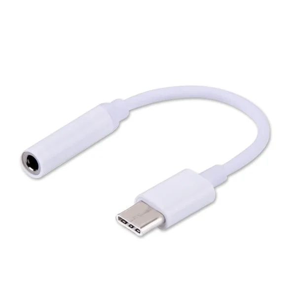 SAVIO USB Type 3.1 C (M) – Jack 3.5mm (F) Audio Adapter White AK-35
