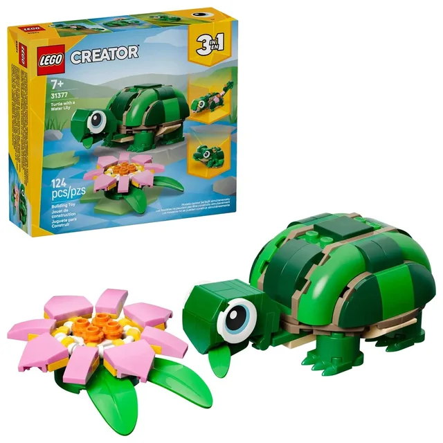 LEGO CREATOR 3 IN 1 31377 Turtle With A Water Lily Flower