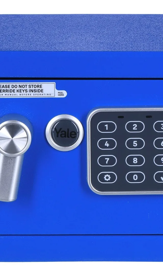 Yale YSV/170/DB2/B Freestanding Safe 3.8 L Steel Blue