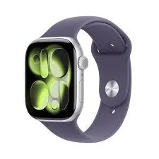 Apple Watch Series 11Â GPS Cellular 46mm Silver Aluminium Case With Purple Fog Sport Band - M/L
