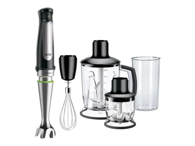 Braun MultiQuick 7 MQ 7045X 1.25 L Immersion blender 1000 W Black, Stainless steel