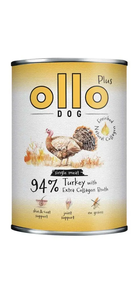 OLLO Plus Collagen Turkey - Wet Dog Food - 400g