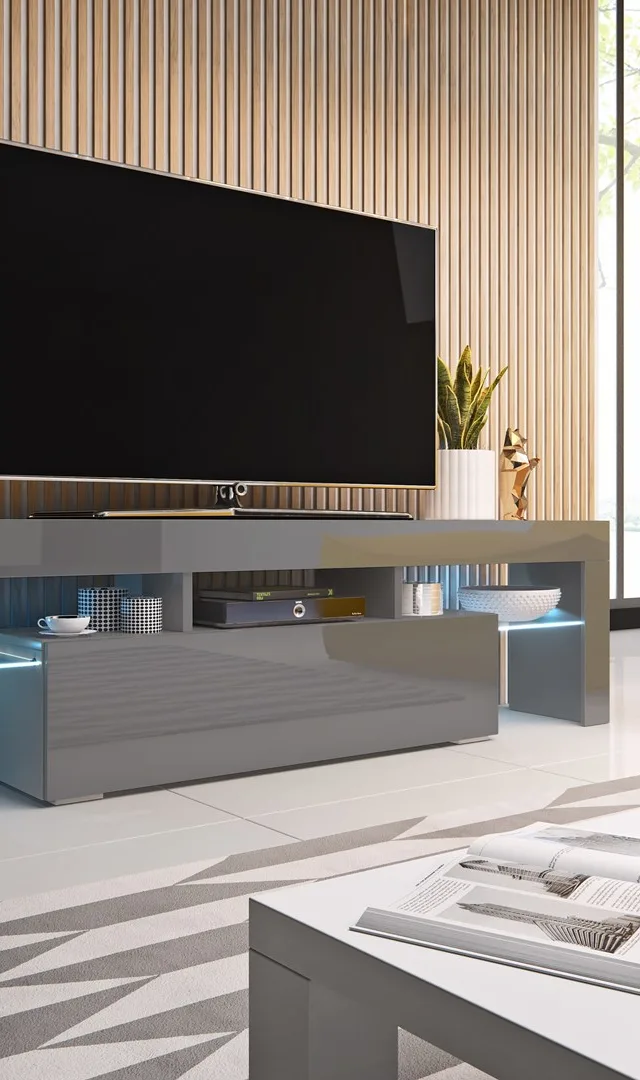 Cama TV Stand TORO 158 Grey/Grey Gloss