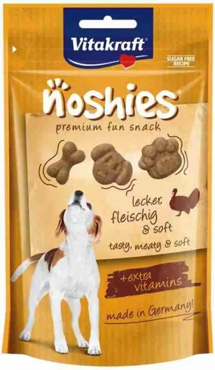 VITAKRAFT Noshies Turkey - Dog Treat - 90 G