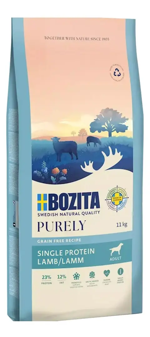 BOZITA Purely Adult Lamb - Dry Dog Food - 11kg