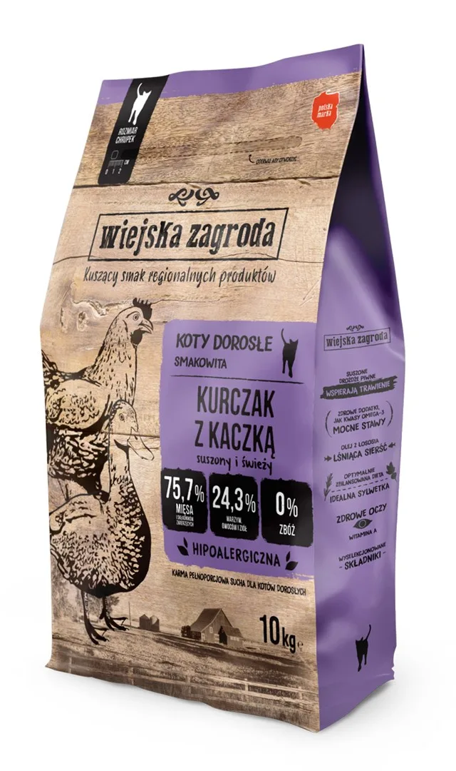 COUNTRY FARM Chicken With Duck - Dry Cat Food - 10 Kg