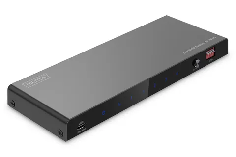 DIGITUS HDMI Splitter 1x4, 8K/60Hz, Toslink, Stereo, EDID