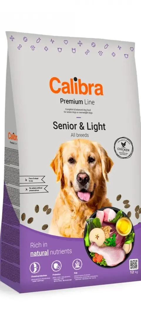 CALIBRA Premium Line Senior Light Chicken - Dry Dog Food - 12kg