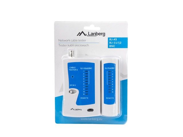 Lanberg NT-0401 network cable tester UTP/STP cable tester Blue, White