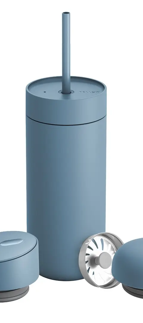 Kubek Termiczny 473 Ml Carter Move Mug 3w1 3 NakręTki Fellow Pudrowy Niebieski