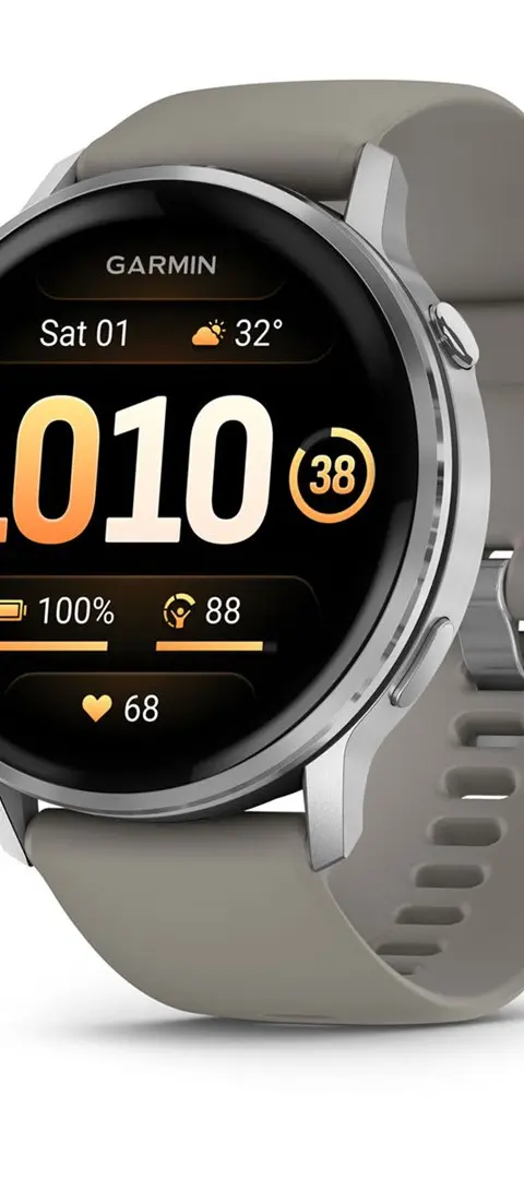 Garmin Venu 4 45mm Smartwatch - Black/Silver/Gray