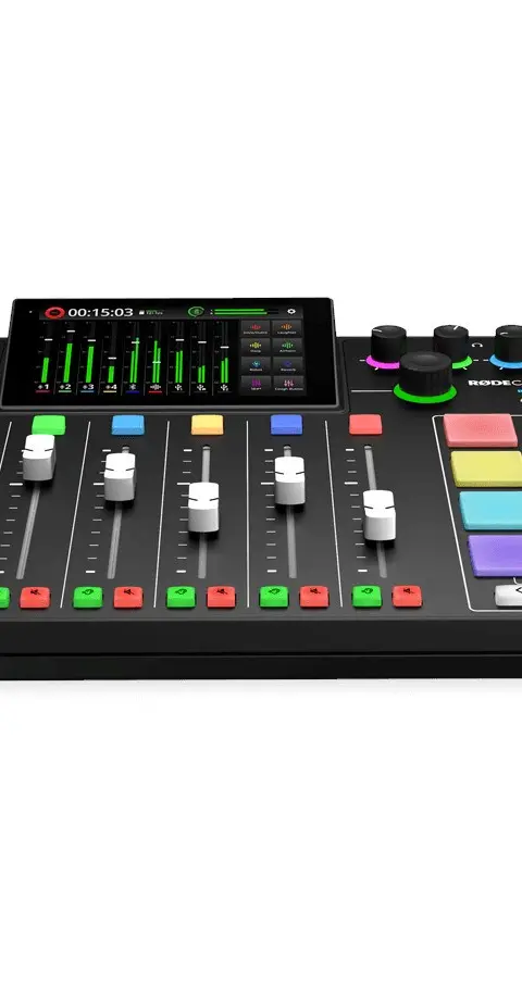 RODECaster Pro II Podcast Production Studio Music Production Station Black
