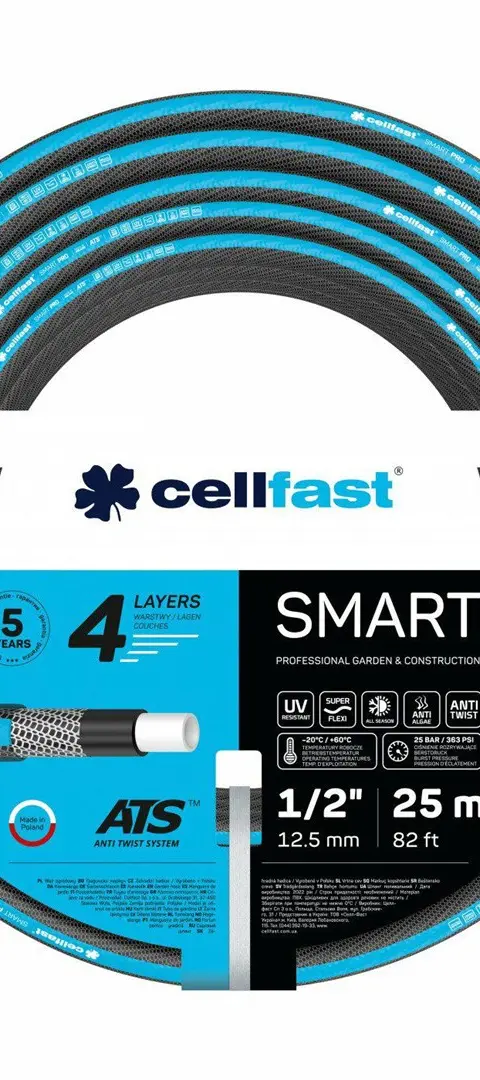 CELLFAST WĄŻ OGRODNICZY SMART PRO ATS 3/4 30mb .