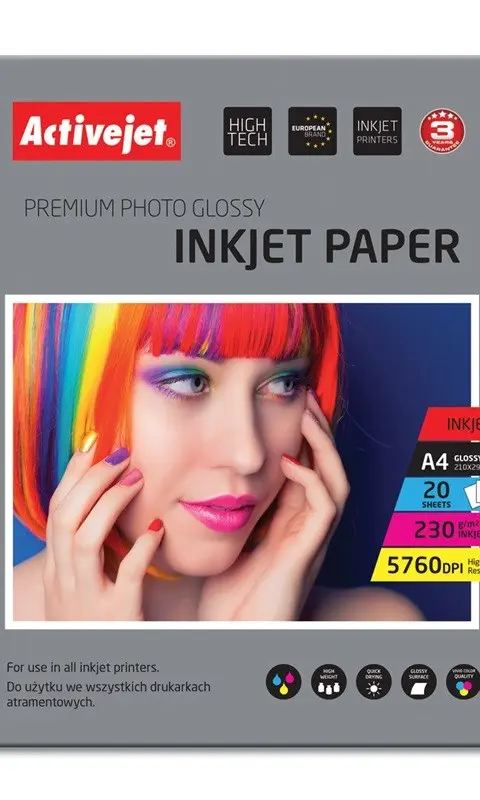 Activejet AP4-230G20 Photo Paper A4 20 Sheets