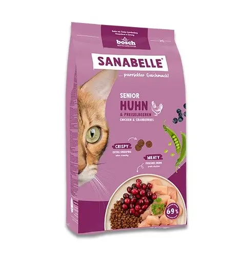 BOSCH Sanabelle Life Senior Chicken Cranberries - Dry Cat Food - 8kg