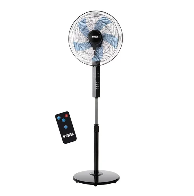 N'OVEEN F455 16 /40 Cm Standing Fan With Remote Control Black