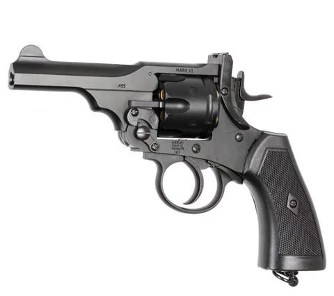 WEBLEY MKVI .455 Police Cal.4.5 Mm Diabolo Cartridge 6-Shot Barrel 4’ CO2 Black Ekp To17J