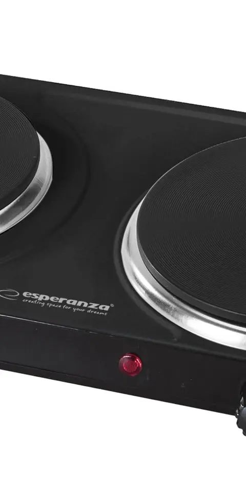 Esperanza EKH014K Electric Stove 2 Zone (S) Black