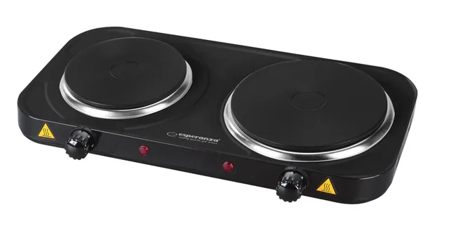 Esperanza EKH014K Electric Stove 2 Zone (S) Black