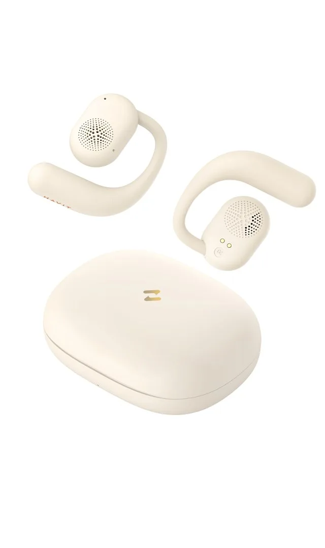 Havit OWS914 - TWS wireless headphones (beige)