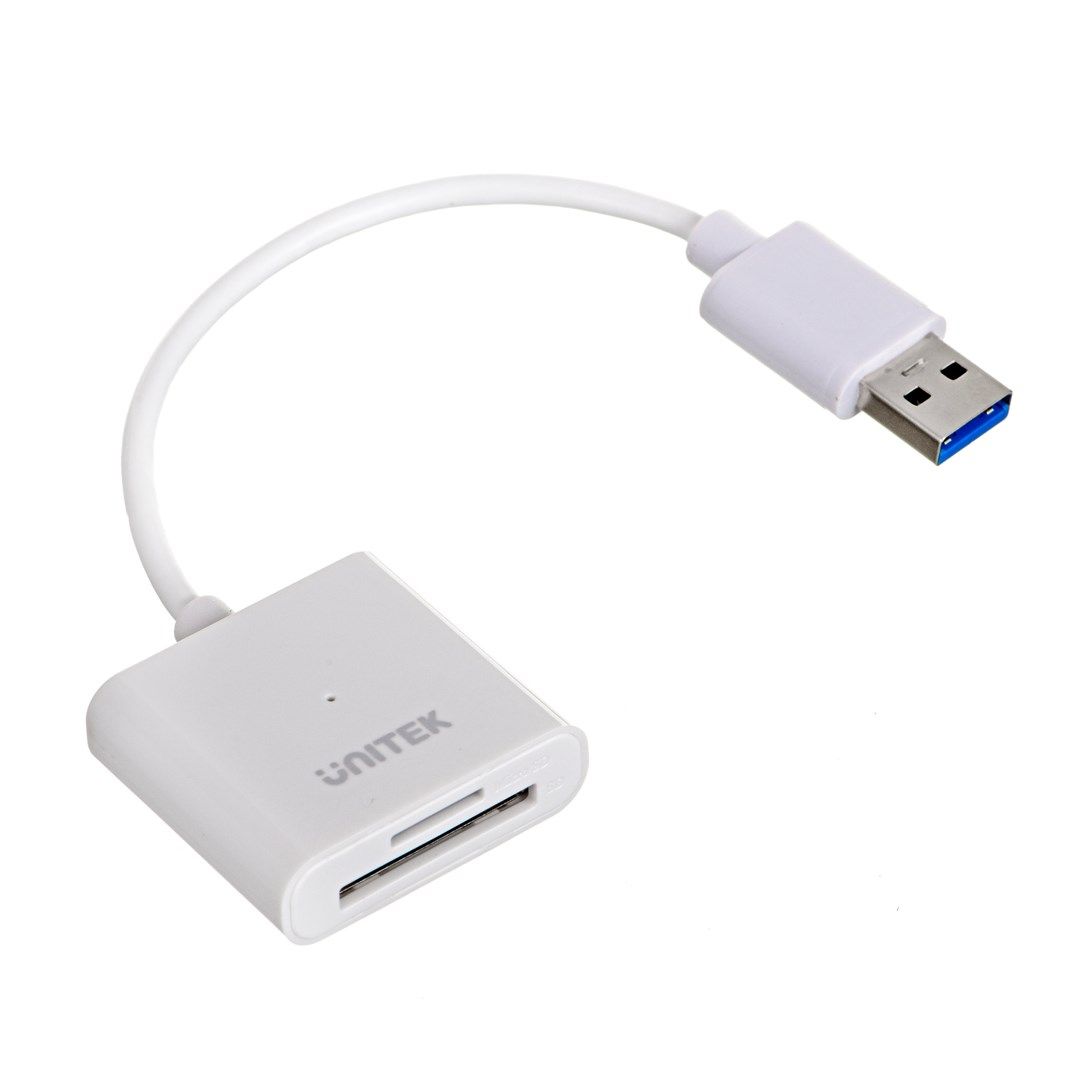 UNITEK Y-9321 card reader USB 3.2 Gen 1 (3.1 Gen 1) Type-A White