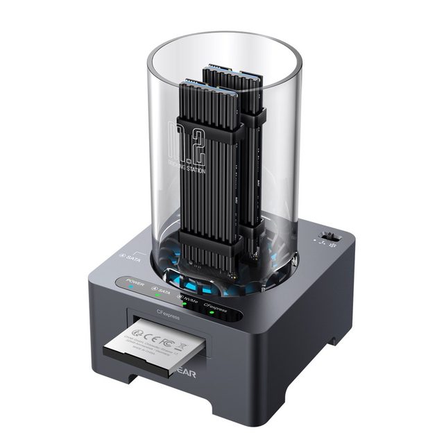 GRAUGEAR G-M2DK-CR-10G storage drive docking station USB 3.2 Gen 2 (3.1 Gen 1) Type-C Grey