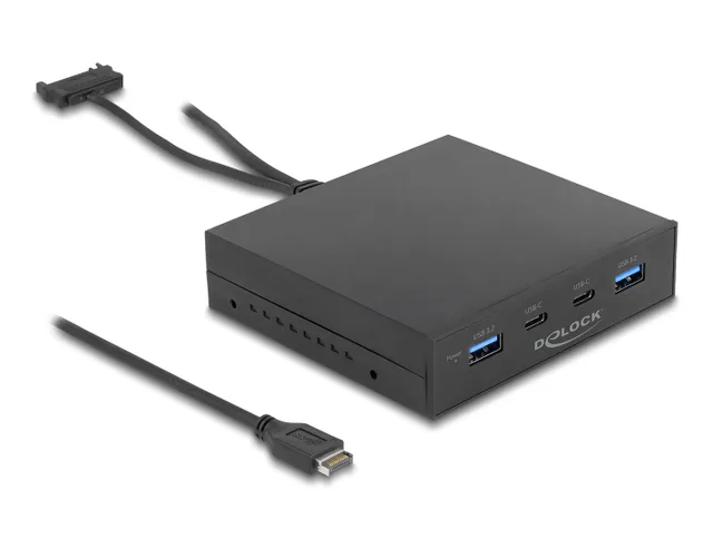 DeLOCK 3.5″ USB 3.2 Gen 2 Front Panel 2 x USB Type-C + 2 x USB Type-A