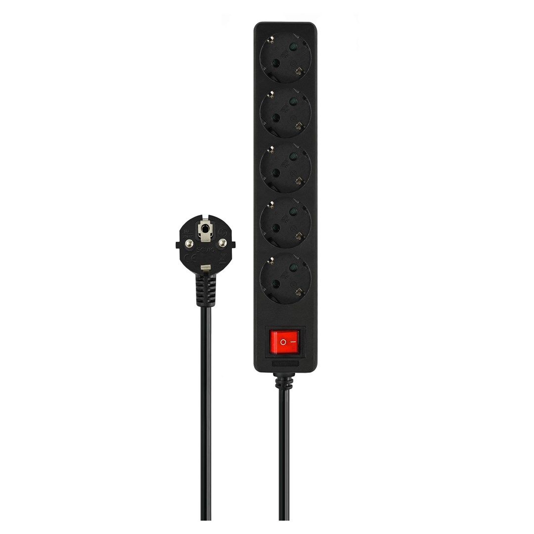 SAVIO LZ-15 Schuko Power Strip 5 Sockets 5 M