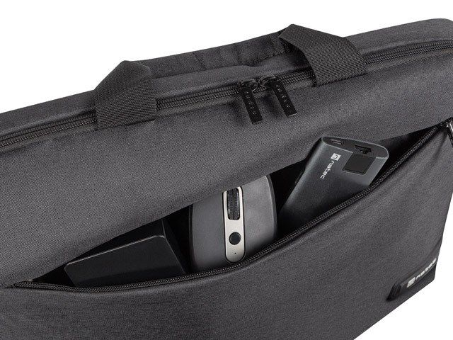 NATEC Beira 39.6 cm (15.6") Briefcase Black