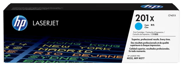 HP 201X High Yield Cyan Original LaserJet Toner Cartridge