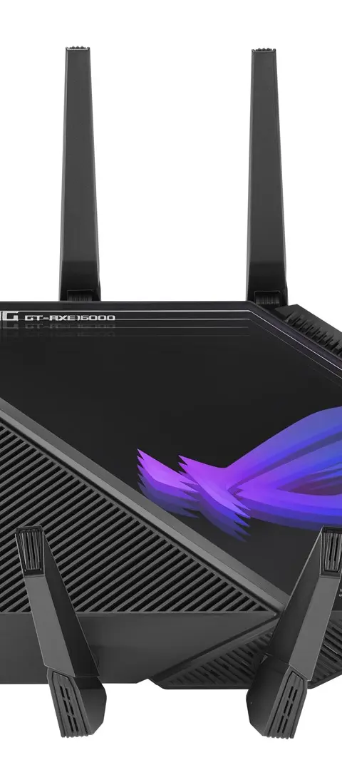 ASUS ROG Rapture GT-AXE16000 wireless router 10 Gigabit Ethernet Tri-band (2.4 GHz / 5 GHz / 6 GHz) Black