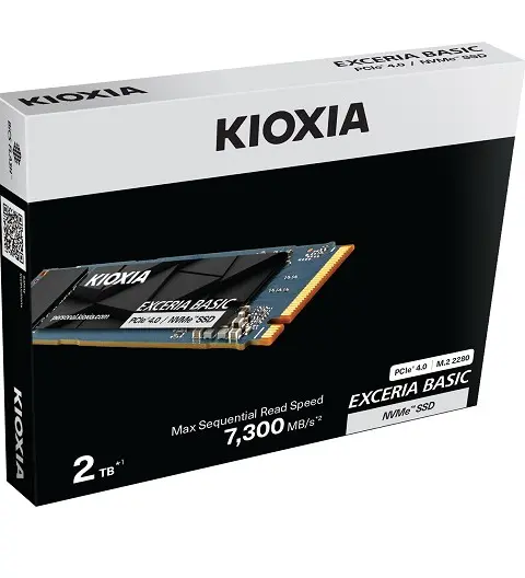 Kioxia LSF10Z002TG8 internal solid state drive 2 TB M.2 PCI Express 4.0 NVMe QLC