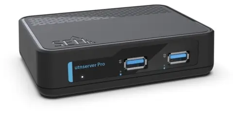 SEH utnserver Pro print server Ethernet LAN Black